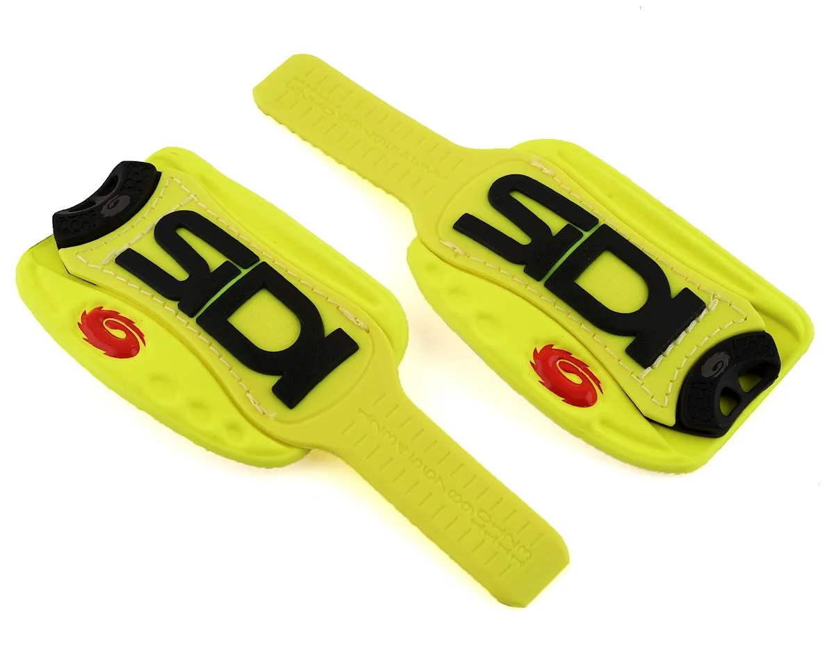 Sidi Soft Instep 3 Closure System Straps (Yellow/Black) (Pair)